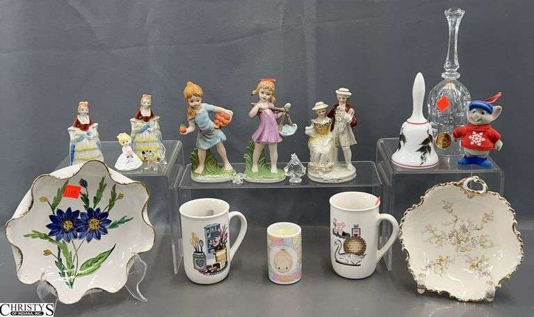 Damaged Bells, Mugs, Italian Hand Made Bowl, Figures, Tourist Crystal Trinkets image