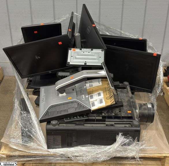 Monitors, Large Projector, Unknown Condition and Untested image