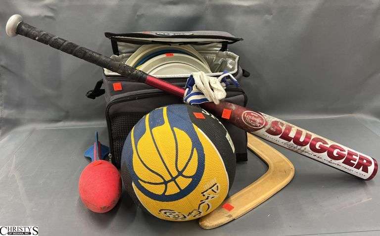 Frisbees, Baseball Bat, Sporting Goods image