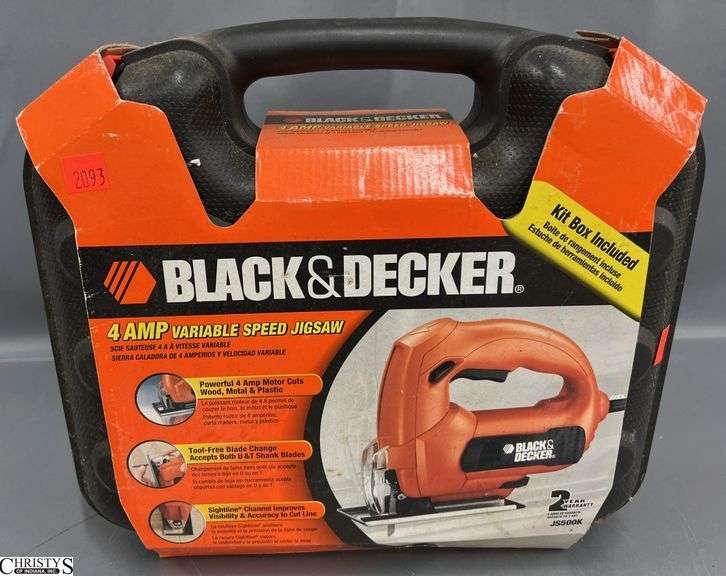 Black & Decker 4 AMP Variable Speed Jigsaw. Appears unused. image