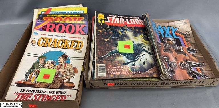 2 Flats Assorted Comic Books. Some wear, paper loss. image