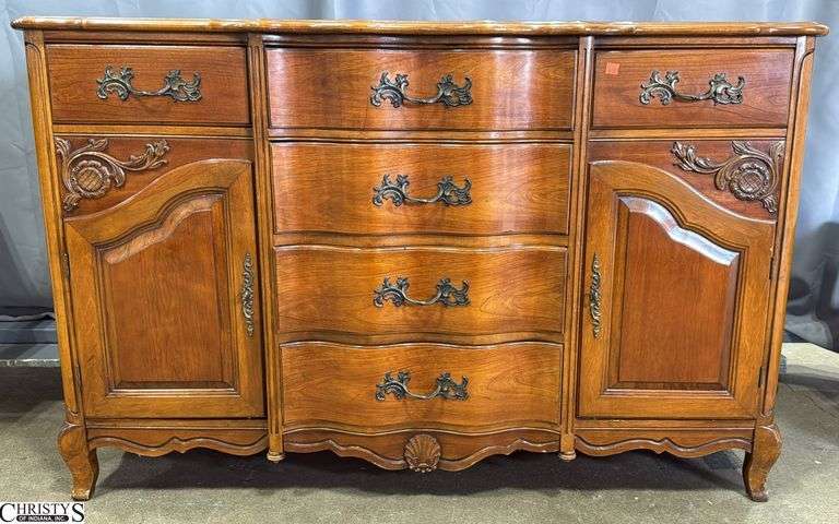 Buffet Cabinet Some Wear and Scuffing on Finish 52x19x33" image