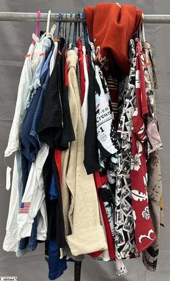 Mens Casual Button Up, TShirt, Jersey, Misc. Marked Size L, XL, XXL. Some wear. image