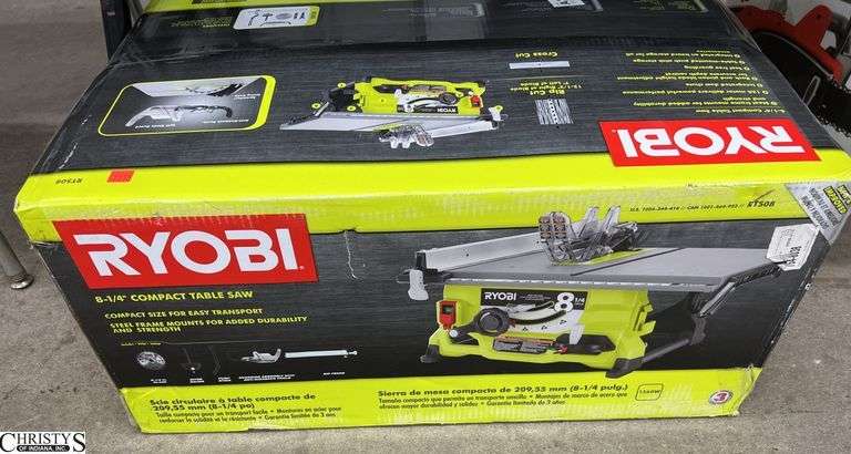 Ryobi 8-1/4" Compact Table Saw. Appears new in box. image