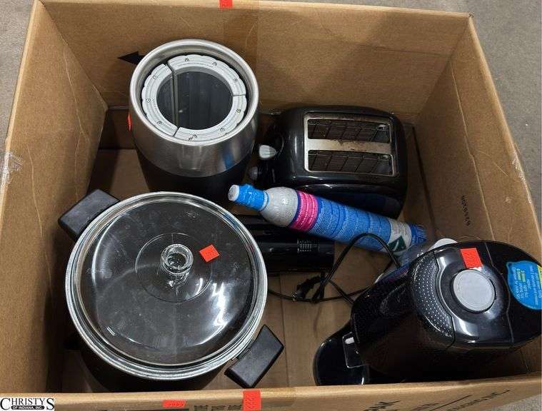 Sodastream, Fryer, Toaster, Wine Chiller. Missing some cords, Would benefit from a cleaning. image
