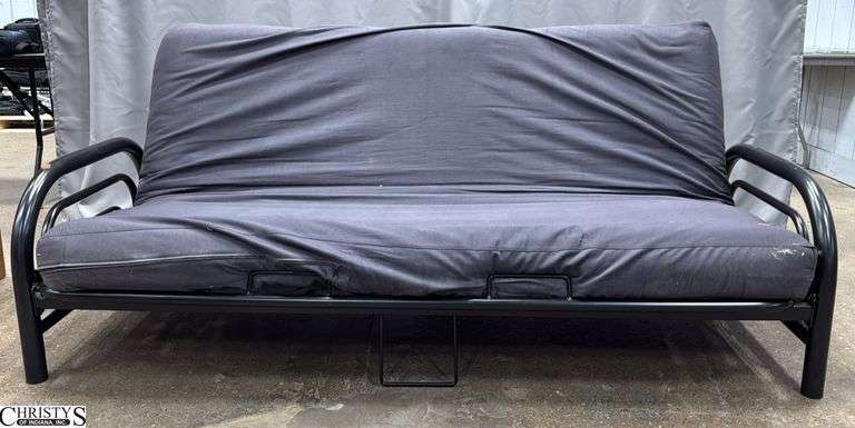 Metal Frame Futon, Shows Wear and Damage image