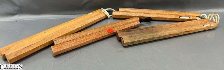 4 Pairs of Nunchucks Martial Arts Hand Weapons 12" of handle. image