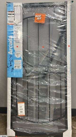 Metal Exterior Door 38.5" x 80" and 2 Interior Sliding Doors 24" x 77 of each image