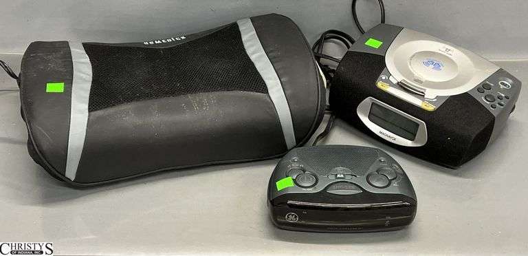 Personal Electronics, Neck Massager, CD player, Alarm clock image