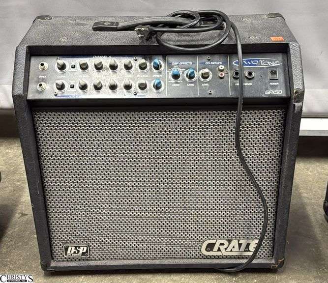 Crate Two Tone GFXOTT Amp. Untested. 19" x 9" x 18" image