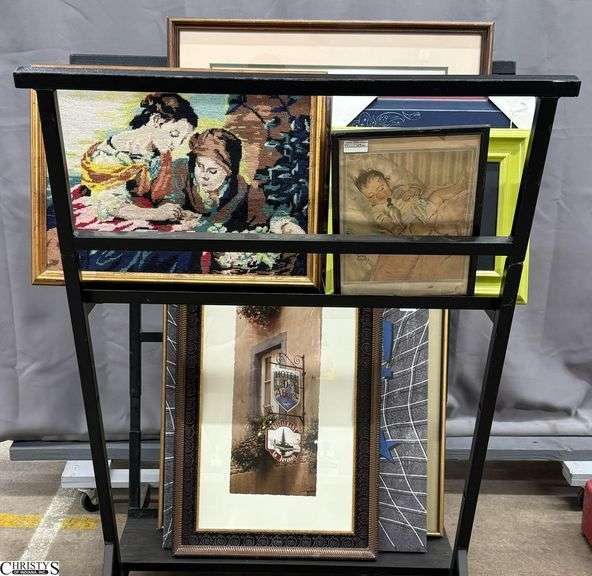 Framed Artwork, Chalkboard, Needlework, College Picture, German Scene, Soccer Canvas *Cart IS not INCLUDED image