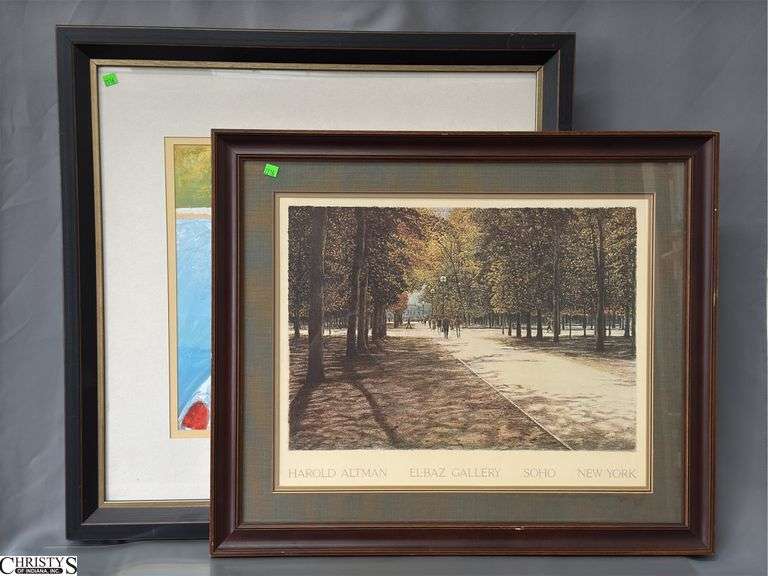 2pcs Altman Gallery Print, Car Print In Frame 33x33" image