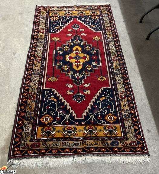 Signed Wool Rug From Istanbul 3ft 5" x 7ft image