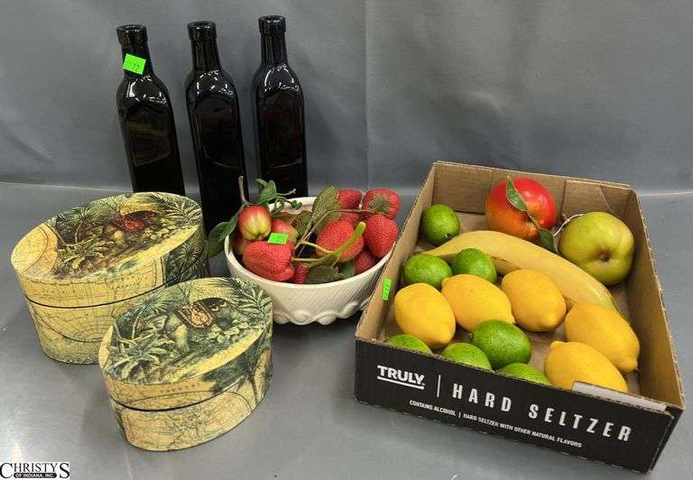 Faux Fruit, Bottles, Decorative Storage image