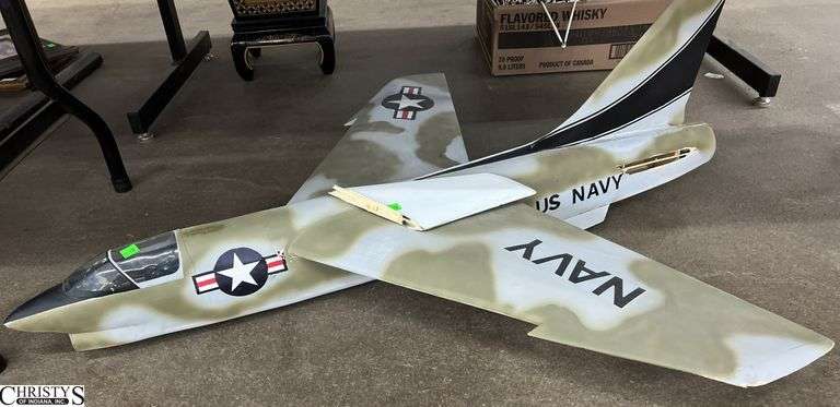 Model US Navy Airplane Some Damage 46" Long image