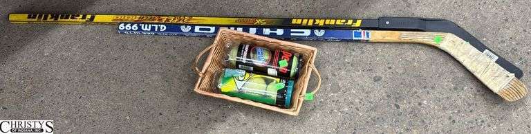 Hockey Sticks, Tennis Balls image
