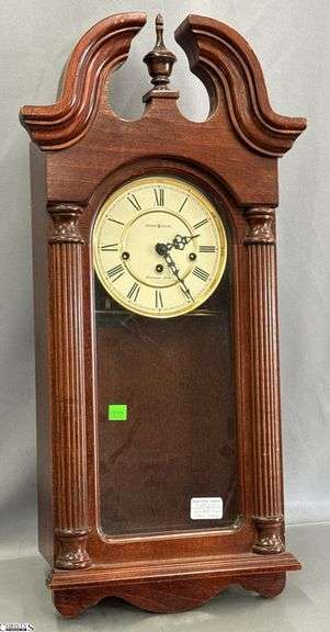Howard Miller Wall Clock, Missing Pendulum 11.5x27" image