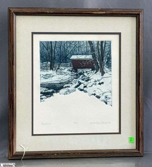 Icy Stream Signed and Numbered Print 19x20" image