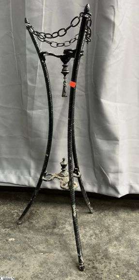 Metal Painted Plant Stand 35" Tall image