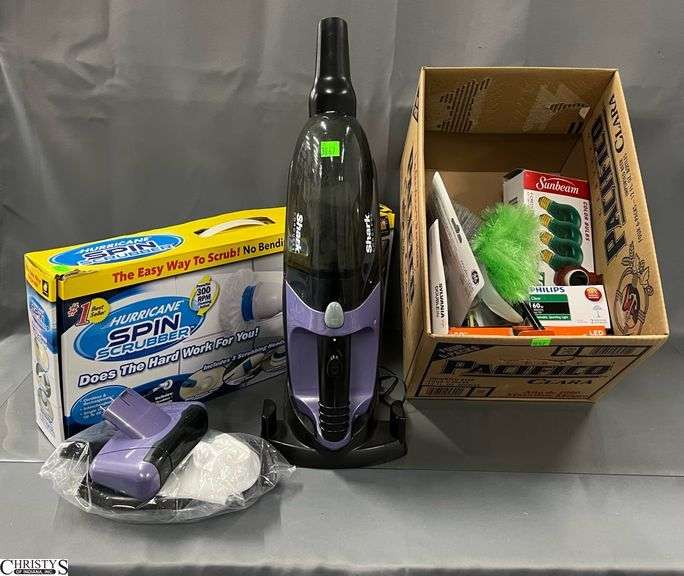 Shark Hand Vacuum, Hurricane Spin Scubber, Misc Household image