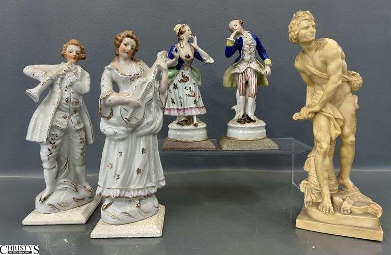 5 Figurines Some Damage Tallest 10" image
