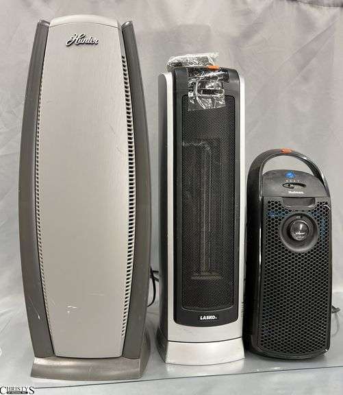 Hunter Air Purifier/Fan, Holmes Purifier, Lasko Heater - Untested - Would benefit from a cleaning - 26" of tallest image