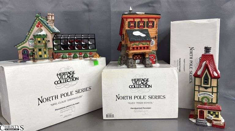 Department 56 Heritage Village North Pole Series Buildings - Set of 3 image