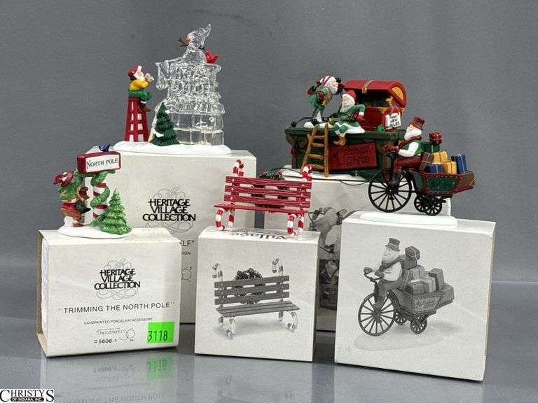 Department 56 Heritage Village Collection Christmas Figurines Lot image