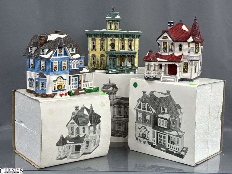 3 Department 56 Snow Village American Architecture Series image