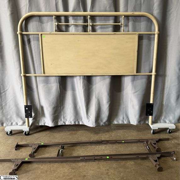 Contemporary Metal Queen Headboard & Frame - 64" x 54" of headboard image