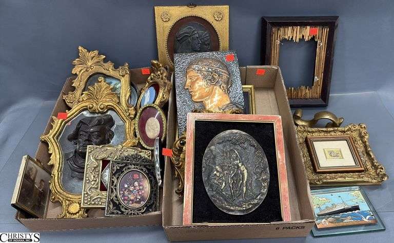 Framed Plaques, Prints, Misc - 14" of tallest - some damage image