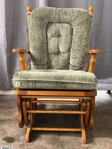 Wooden Platform Rocking Chair 25x26x37" image