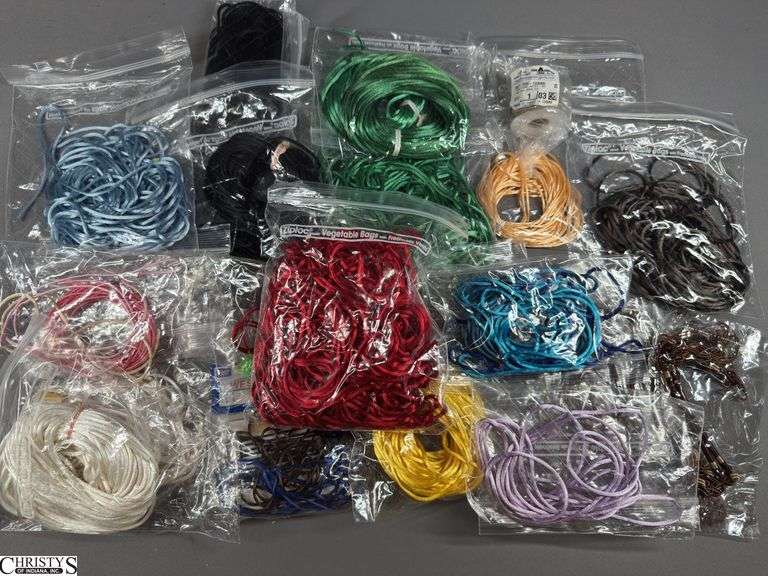 Flat of Cord of Various Colors for Jewelry Making image