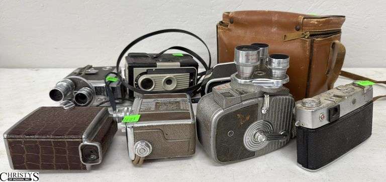 8pcs Yashica, Revere, Imperial, Keystone, and Other Cameras image