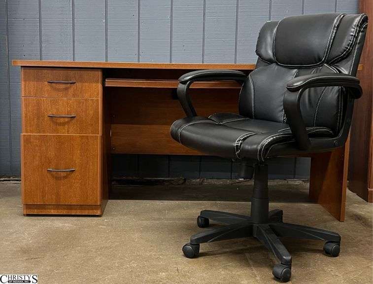 Sauder Office Desk and Chair 66x30x30" image
