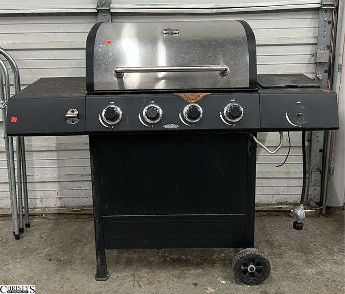 Propane Gas Grill - Shows wear - Would benefit from a cleaning - 54" x 22" x 46" image
