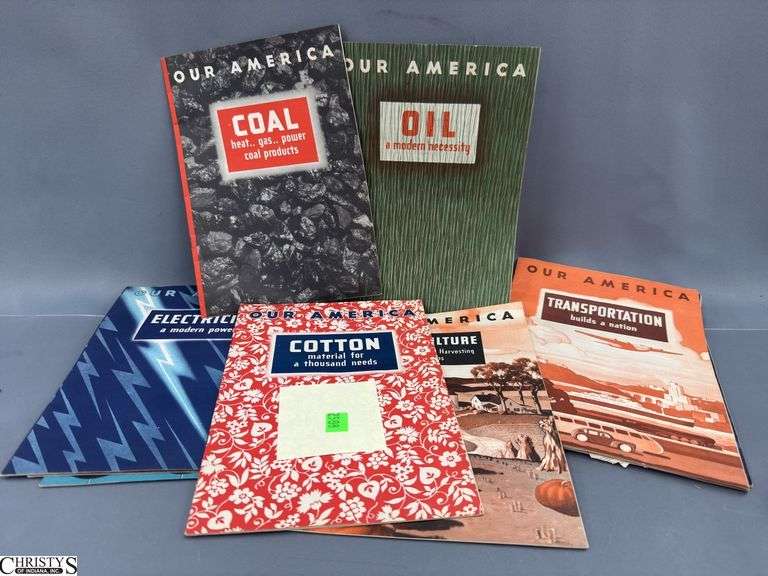 10 Coca Cola Our America Education Booklets - Copyright MCMXLIII 1943 image