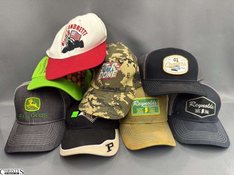 Men's Caps, John Deere, Purdue, Racing - some wear from use and storage image