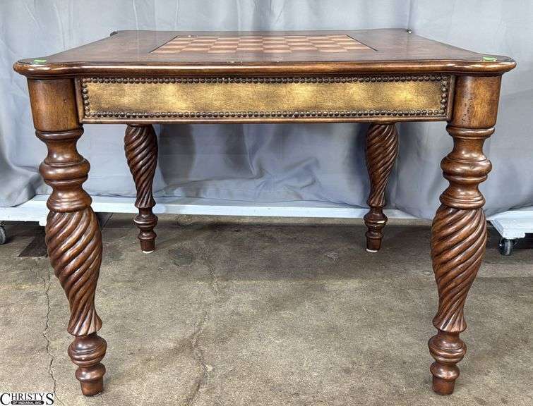 Contemporary Game Table 38" x 38" x 30" - some finish chipping image