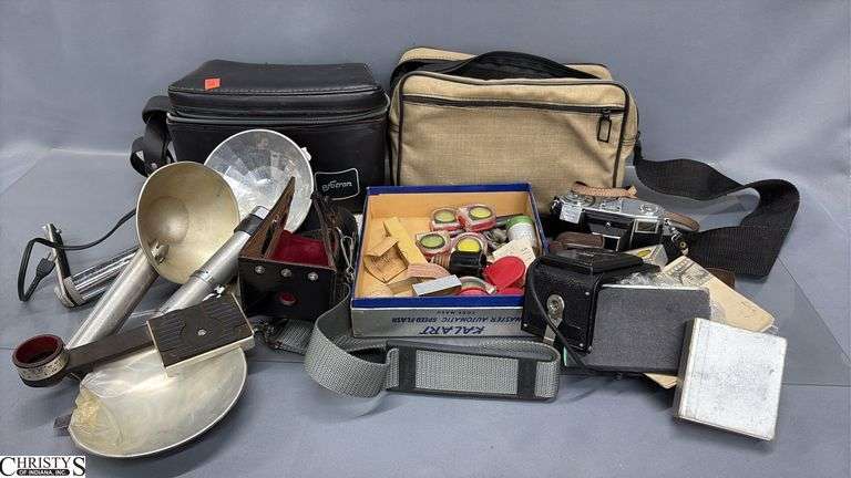 Various Cameras, Camera Parts - wear from storage image