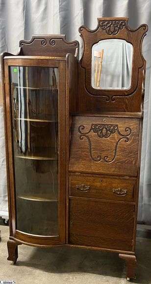 Drop Front Secretary Cabinet 38x14x72" image