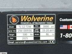 2025 Wolverine Tiller TL-12-72W