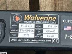 2025 Wolverine 3 Point Quick Tach PT-16-01C