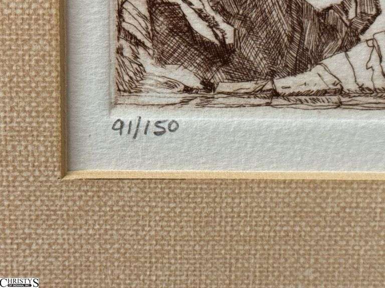 Pencil Signed and Numbered Lithograph 91/150 "Our Lady of ..." Signed, See Photos 17.5x21"