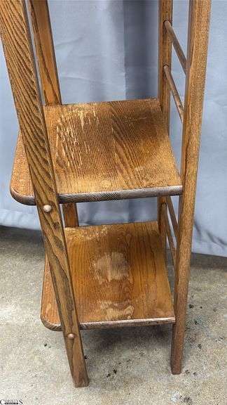 Wooden Chair Style Shelf 12x57" Tall