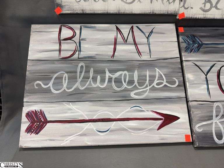 2 Sets of Love Theme Paintings Each Canvas 16x20"