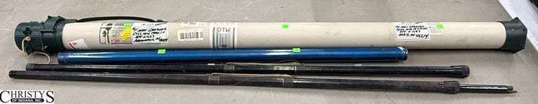 Fishing Pole Carrier, Silstar Fishing Pole Pieces, Metal Carrier Tube - 58" of carrier tube image