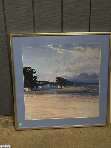 2 Contemporary and Abstract Landscape Framed Prints, 39"x25"