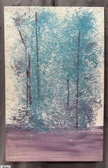 Samuel Tinoco Trees #49, Acrylic Painting on Canvas, Measures 36x55"