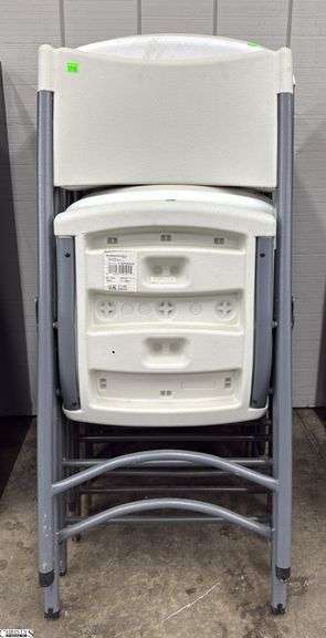 8 Lifetime Plastic Folding Chairs image